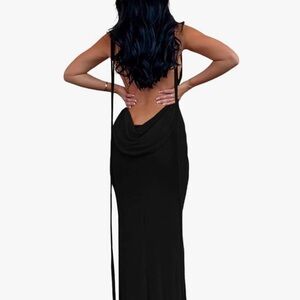 Backless sheet dress